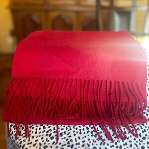 Red Fringe Scarf